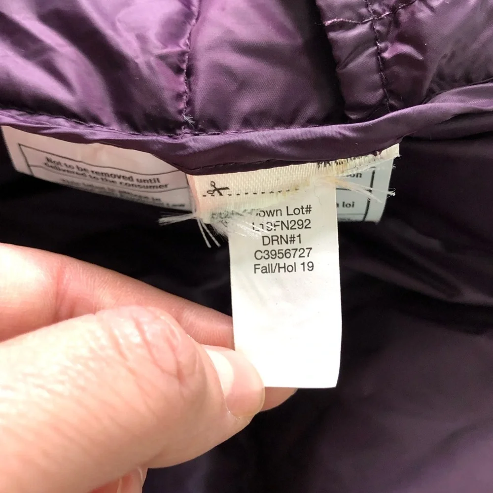 Eddie Bauer Luna Peak Down Filled Jacket in Deep Eggplant - Picture 12 of 12